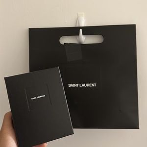 YSL shopping bag with a box.